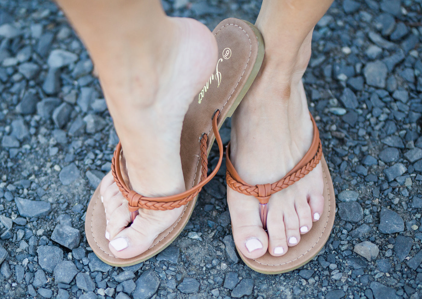 Grace Tan Braided Sandals