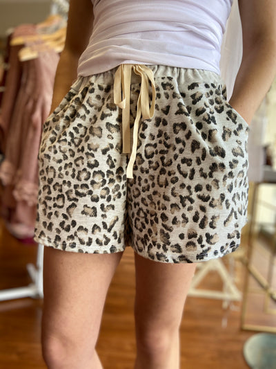 Wild With You Leopard Lounge Shorts