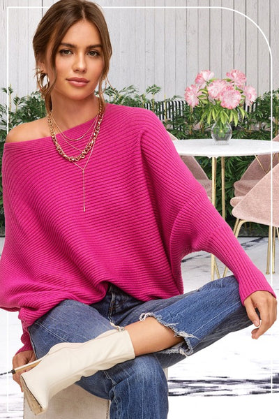 Reaching For Something Slouchy Knit Sweater