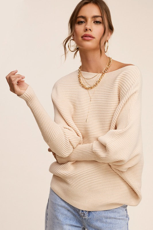 Reaching For Something Slouchy Knit Sweater