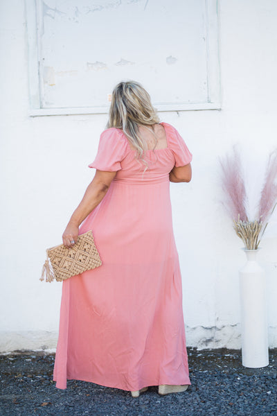 The Abby Tie Front Maxi Dress