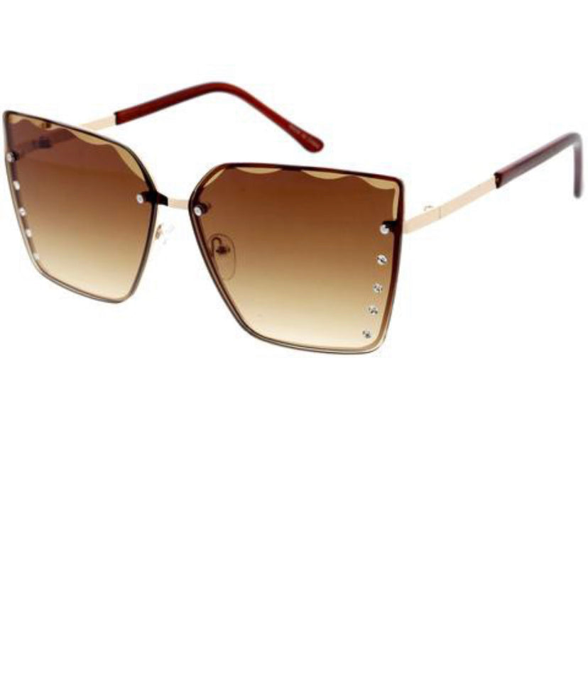 Sunny Days Ahead Sunglasses In Brown