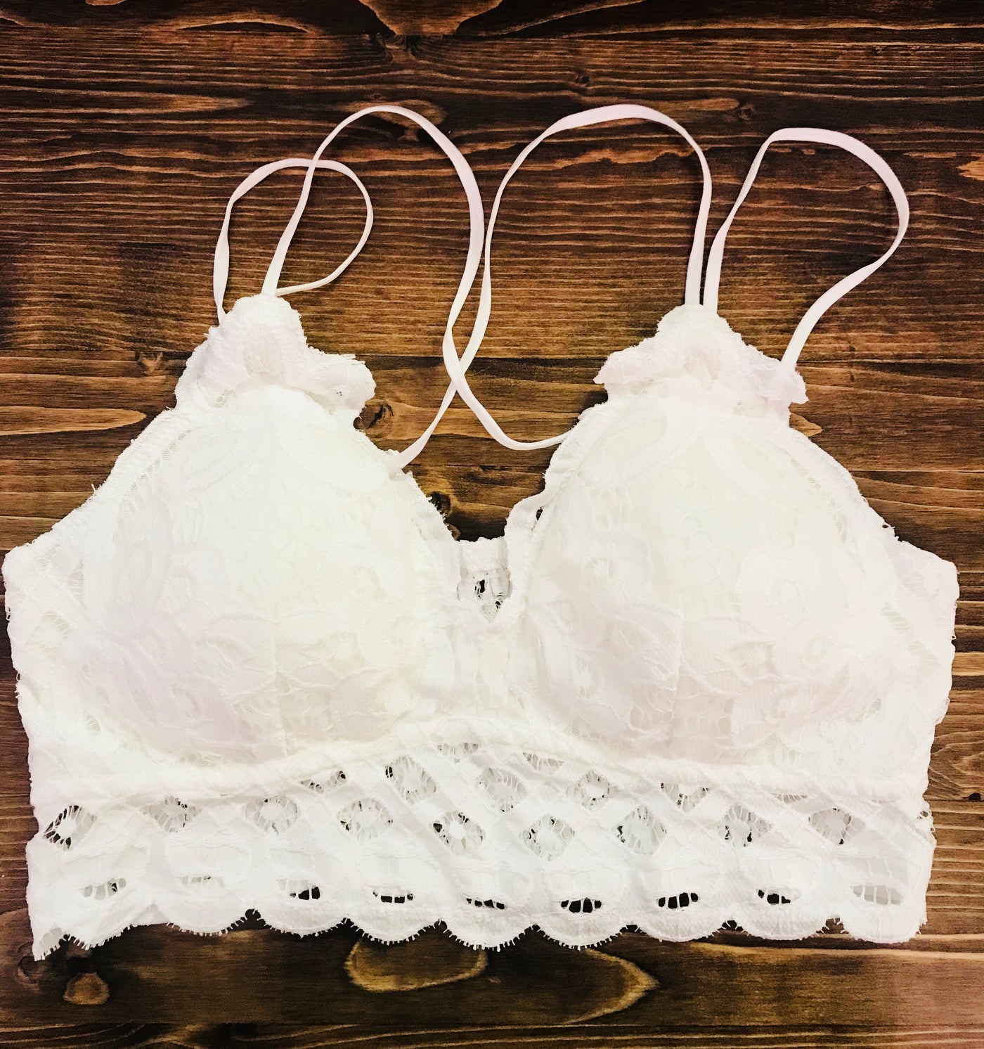 Love Me In Lace Bralette- Ivory